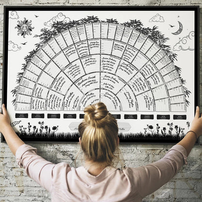 Customisable Family Tree Canvas - Preserve Your Family History for Generations