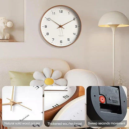 Scandinavian Wooden Wall Clock