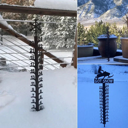 Snow Gauge - Decorative Snow Depth Indicator for the Garden
