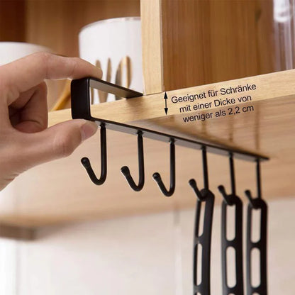 Space - Saving Hook Rack, 2 Pieces
