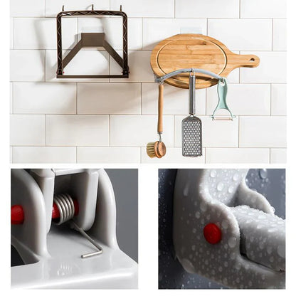 Flexible Bathroom Shelf with Rebound Function