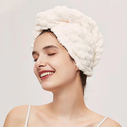 Microfibre Hair Drying Towel - Gentle & Fast Drying for Healthy Hair!