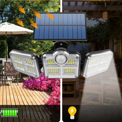 Solar Wall Light with Motion Detector and Remote Control