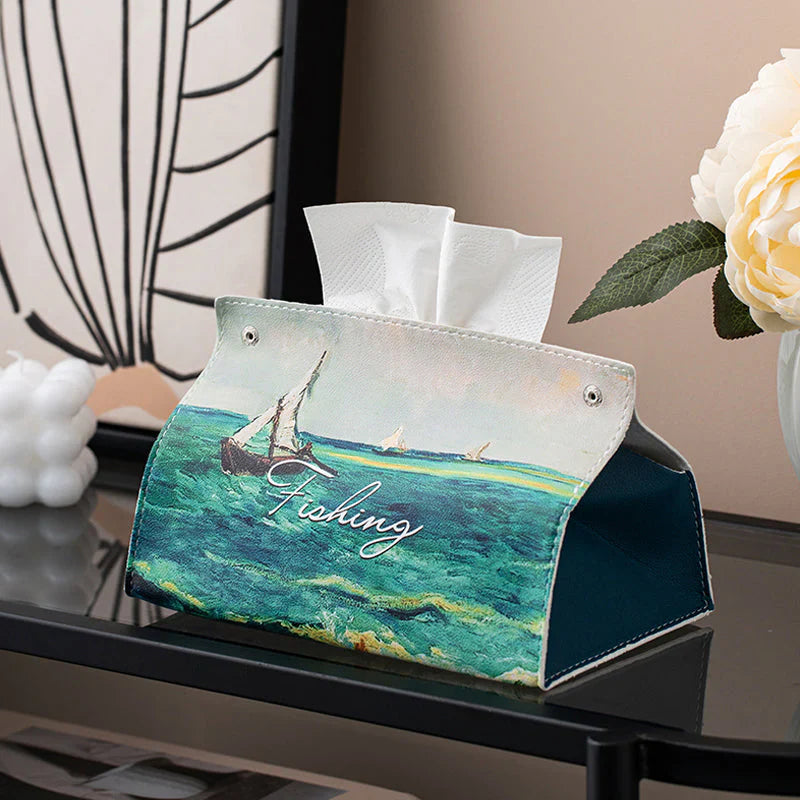 Elegant Tissue Box Made From Imitation Leather