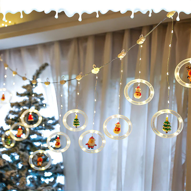 Christmas Curtain Light Chain - Festive Atmosphere for Your Home!