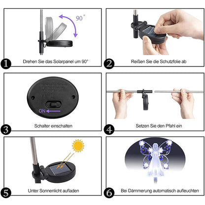 Waterproof Solar Angel Lamp - a Symbol of Remembrance & Hope