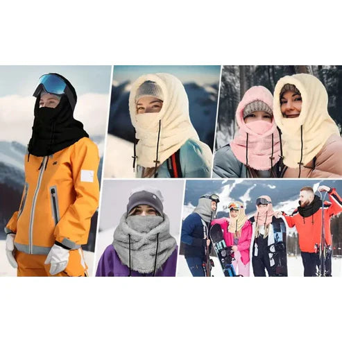 Fleece Outdoor Hood with Multiple Functions