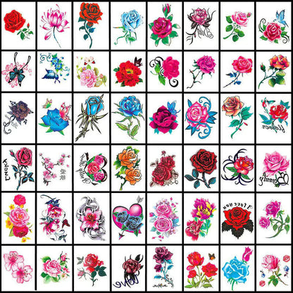 3d Art Tattoo Sticker Set (50 Pieces)