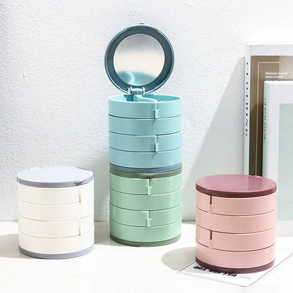 Rotatable Jewellery Storage Unit with Multiple Levels