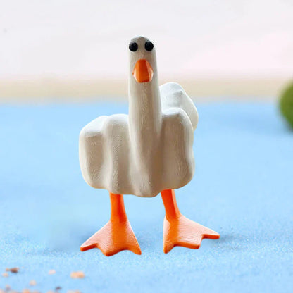 Cheerful Duck Figure for the Garden