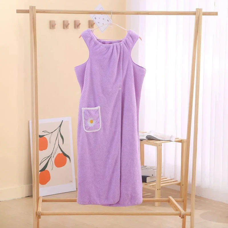 Comfortable 2 - In-1 Bathrobe - Perfect for Home & Spa!