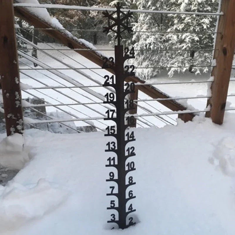 Snow Gauge - Decorative Snow Depth Indicator for the Garden