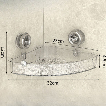 Suction cup corner shelf