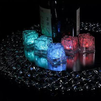 Led Ice Cube Lights - Multicoloured Lighting Set (12 Pieces)