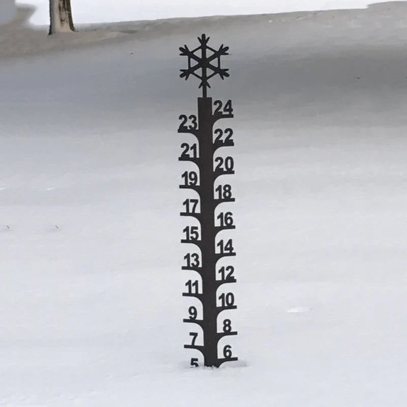 Snow Gauge - Decorative Snow Depth Indicator for the Garden