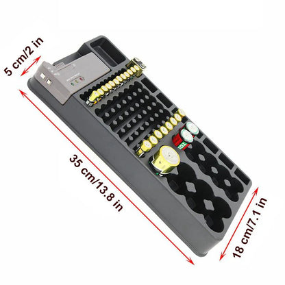 Battery Organiser with Test Device