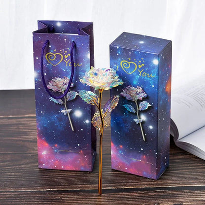 Colourful Galaxy Rose - an Eternal Sign of Love