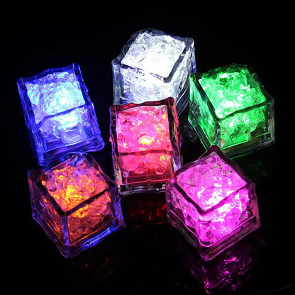 Led Ice Cube Lights - Multicoloured Lighting Set (12 Pieces)