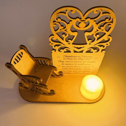 Christmas Wooden Candle Holder