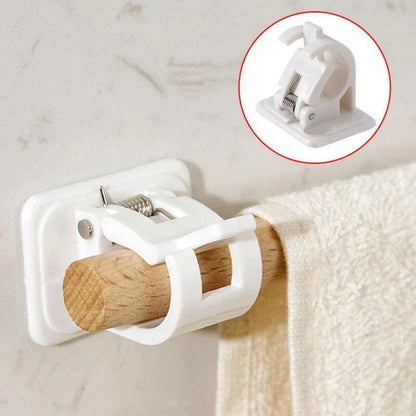 Self - Adhesive Curtain Rod Holders - Simple, Stable & Nail - Free