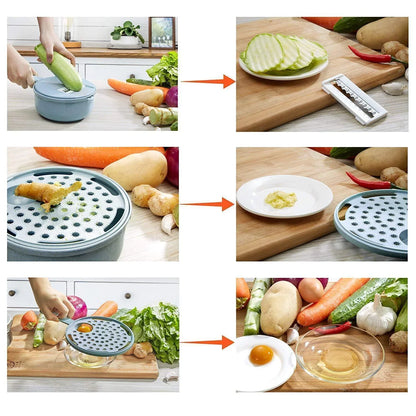 9 - In-1 Multifunctional Vegetable Cutter Set