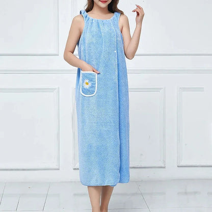Comfortable 2 - In-1 Bathrobe - Perfect for Home & Spa!
