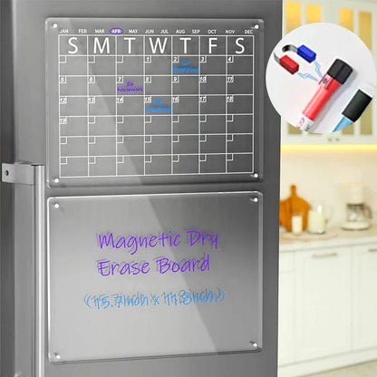 Magnetic Fridge Planner with Memo Set