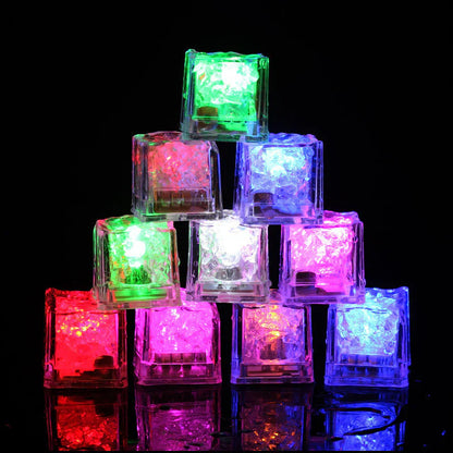 Led Ice Cube Lights - Multicoloured Lighting Set (12 Pieces)