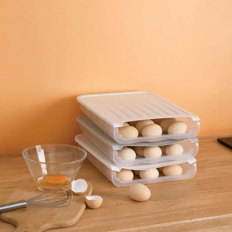 Practical Egg Holder with Rolling Mechanism