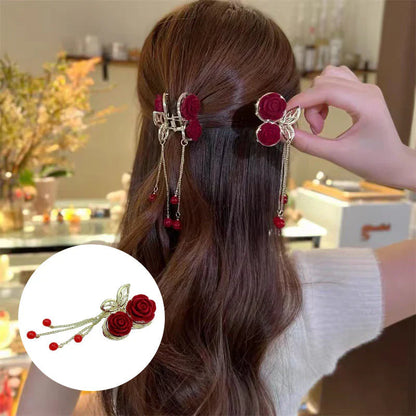 Elegant Hair Clip with Tassel