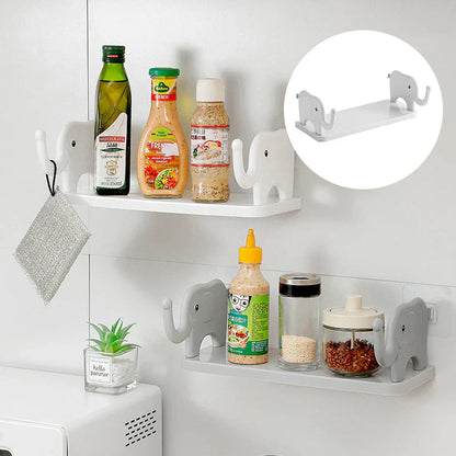 Multifunctional Elephant Shelf - Stylish Storage with Charm