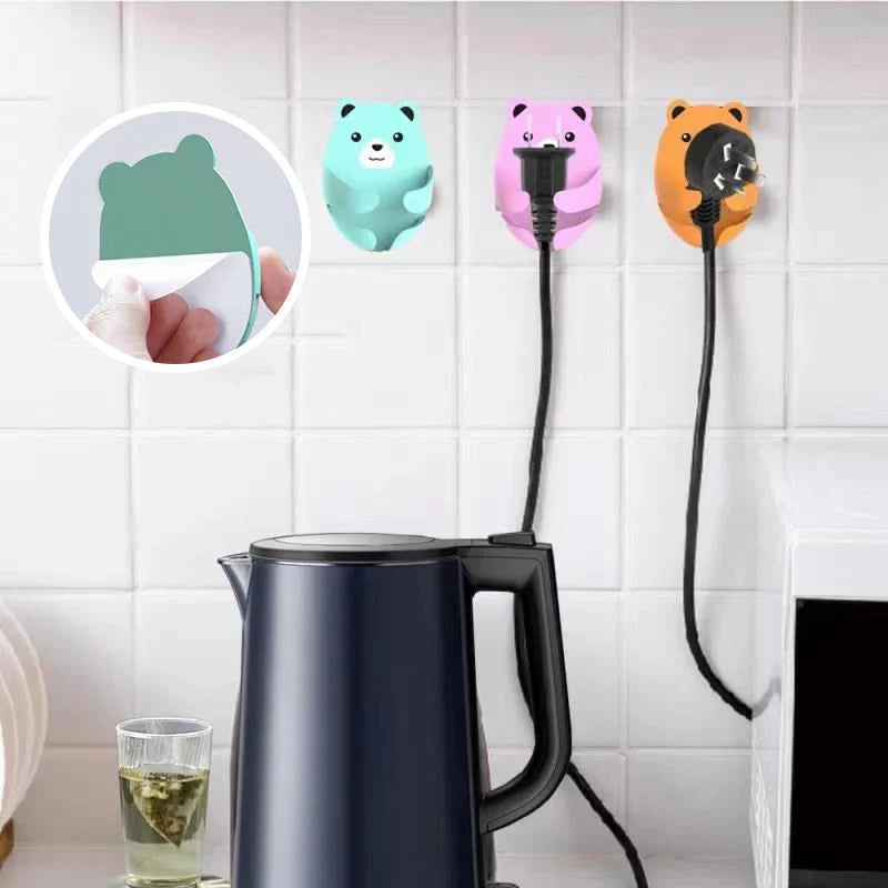 Self - Adhesive Bear Wall Hooks - Practical & Cute!