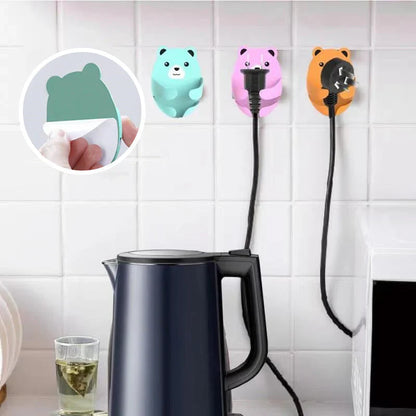 Self - Adhesive Bear Wall Hooks - Practical & Cute!