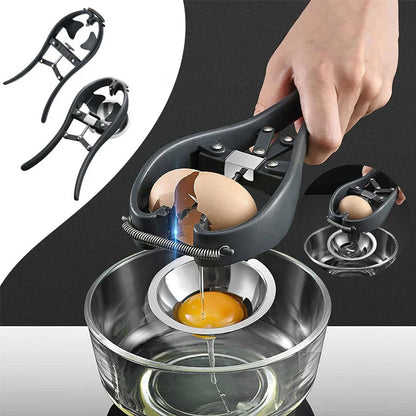 Stainless Steel Egg Opener - Perfect Separation of Egg White & Yolk
