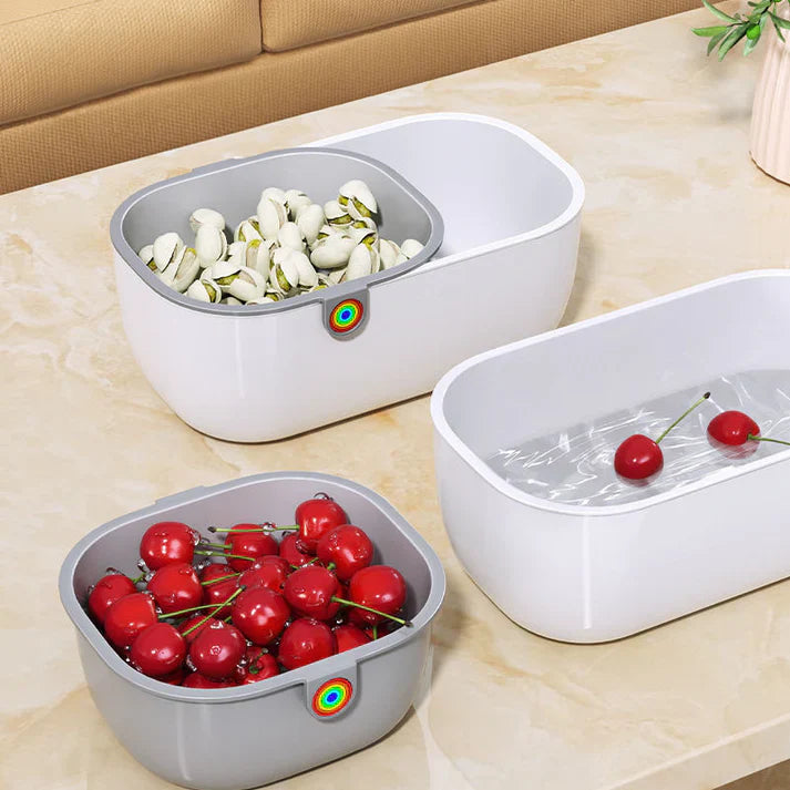 Double - Bowl Snack Organiser - Perfect for Your Snack Enjoyment