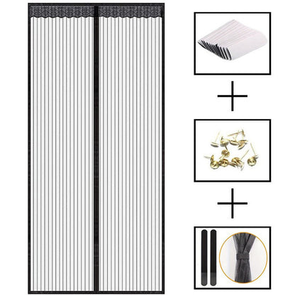 Mosquito Protection Magnetic Mesh Door Curtain