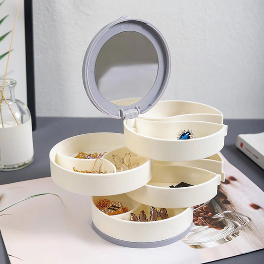 Rotatable Jewellery Storage Unit with Multiple Levels