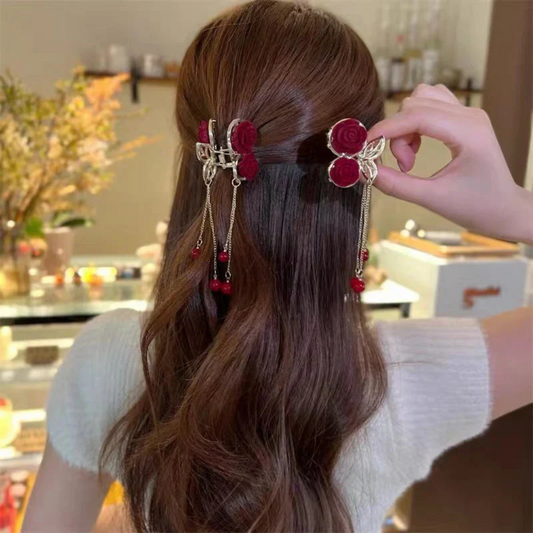 Elegant Hair Clip with Tassel
