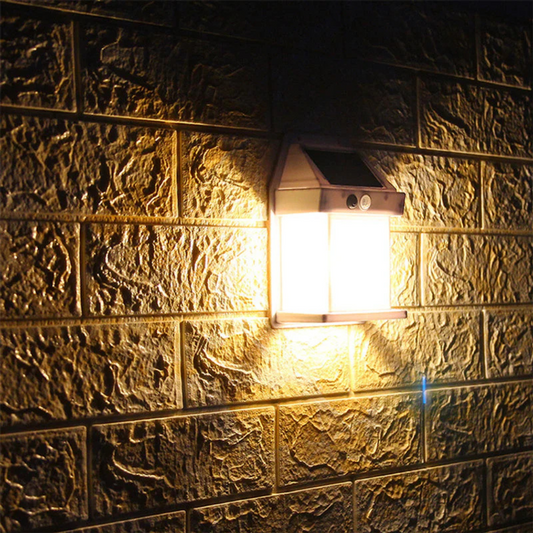Tungsten Solar - Powered Outdoor Wall Light