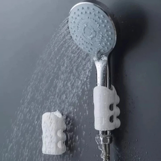 Flexishower - the Flexible Hands - Free Shower Head Holder for More Comfort