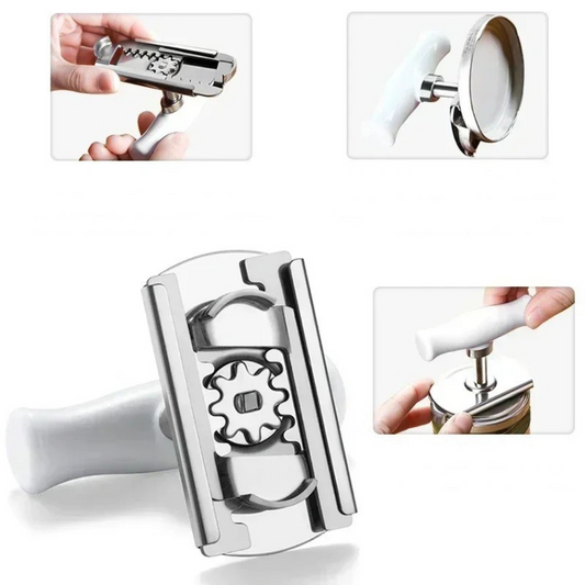 Universal Stainless Steel Can Opener - Adjustable for Any Size!