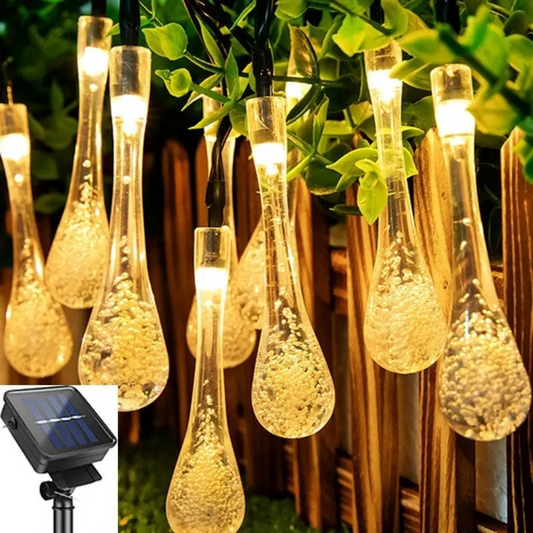 Solar Drop Light Chain - Atmospheric Lighting for Indoors & Outdoors