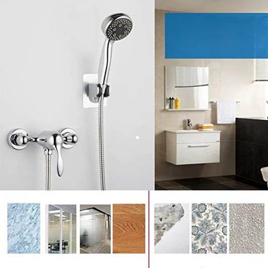 Self - Adhesive Shower Head Holder - No Drilling, Perfect Hold!