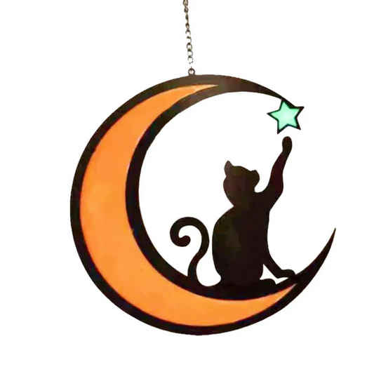 Mooncat Window Decoration - Magical Elegance for Your Home!