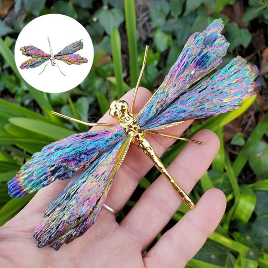 Colourful Crystal Dragonfly Decoration