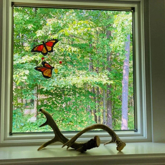 Schmetterlingsglanz - Coloured Glass Suncatcher