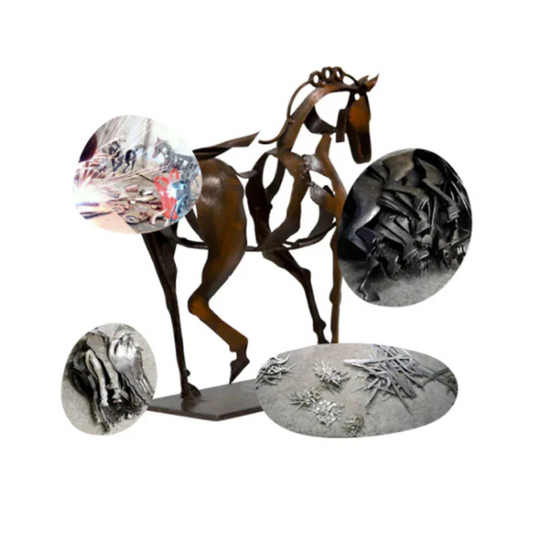 Elegant Metal Horse Figurine - Stylish Decoration for Your Home