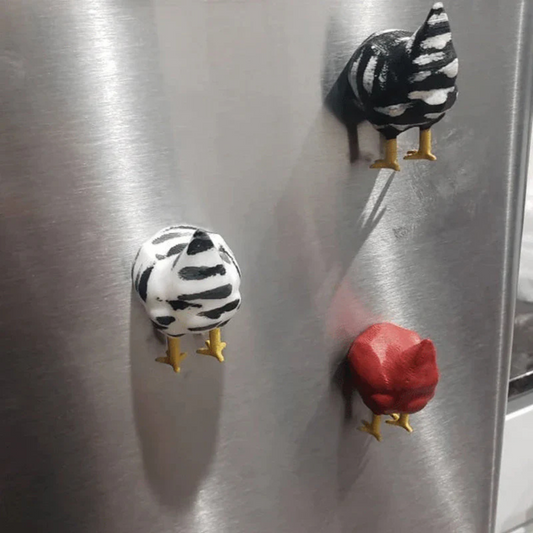 Funny 3D Chicken Magnet - a Fun Highlight for Your Fridge