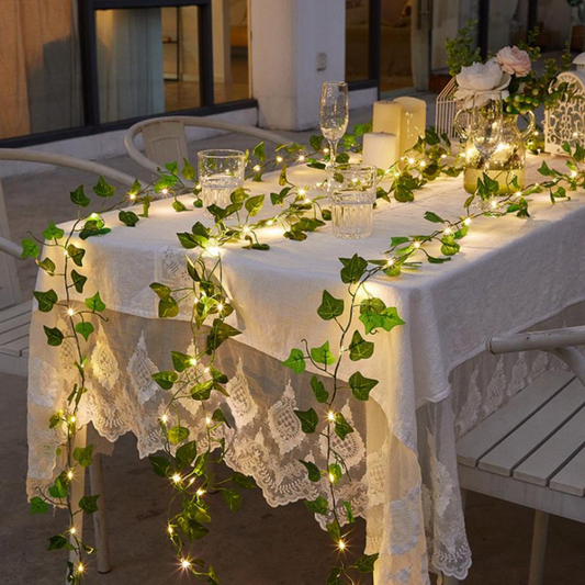 Solar - Powered Rattan Fairy Lights - Atmospheric Light for Your Home
