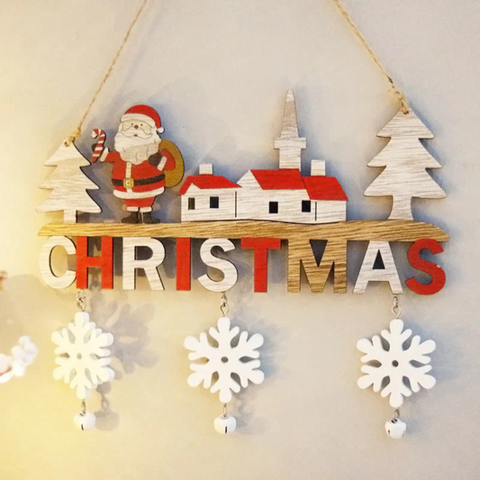 Creative Christmas Wall Decorations Made of Wood - Festive Atmosphere for Your Home